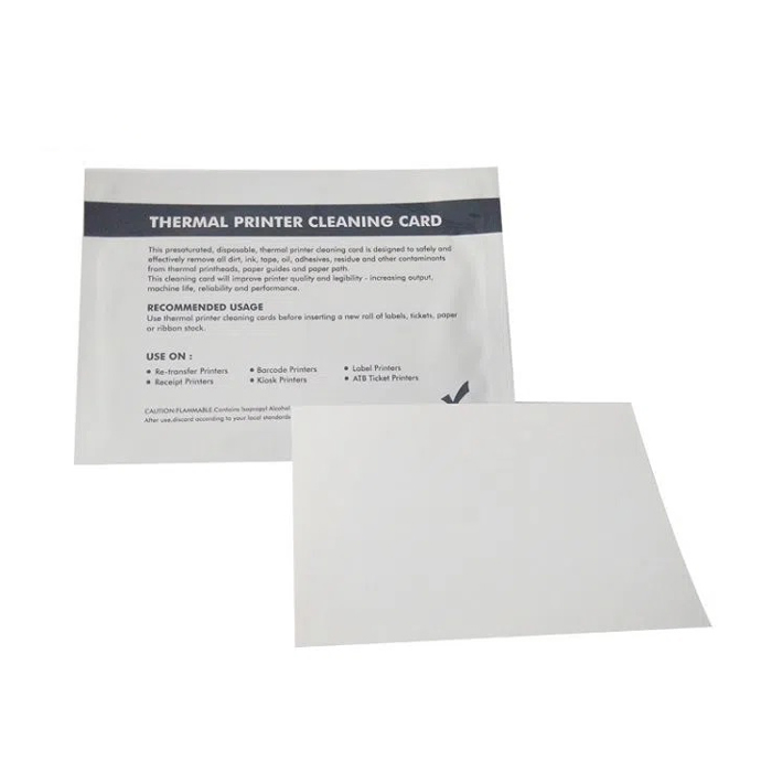 Thermal Printer Cleaning Card Kit