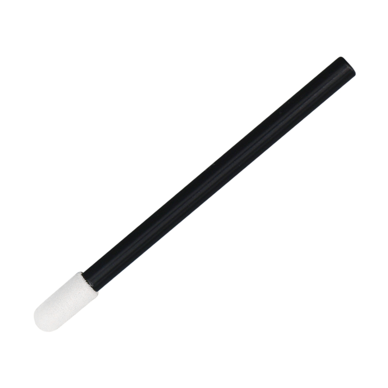 Small Round Tip Foam Cleaning Swab with Black Handle