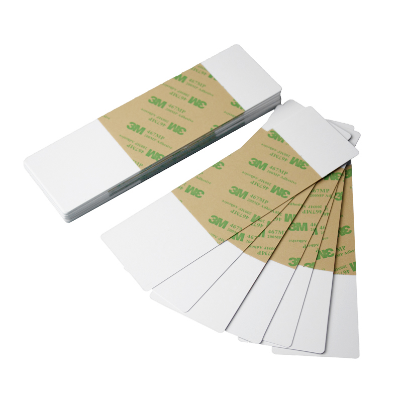 Cartão de limpeza de impressora com adesivo unilateral