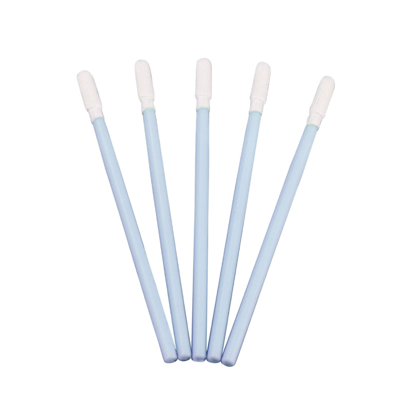 Small Round Tip Cleanroom Microfiber Swab with Short Handle
